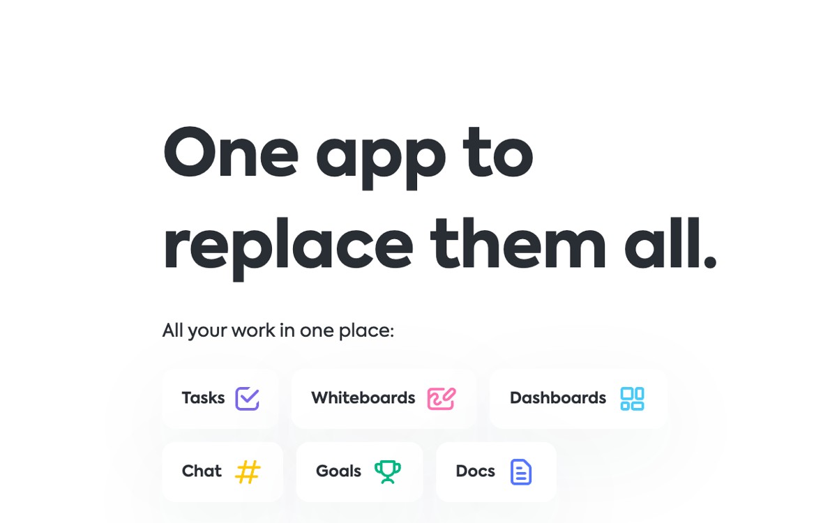 One app to replace them all.