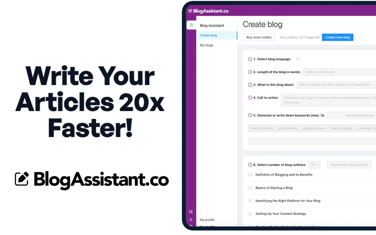 Write Your Articles 20x Faster!