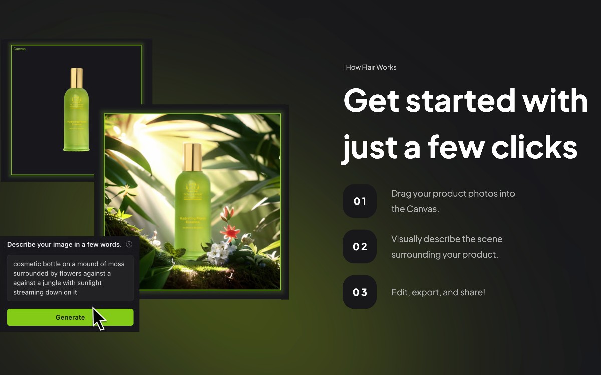 Get started with just a few clicks