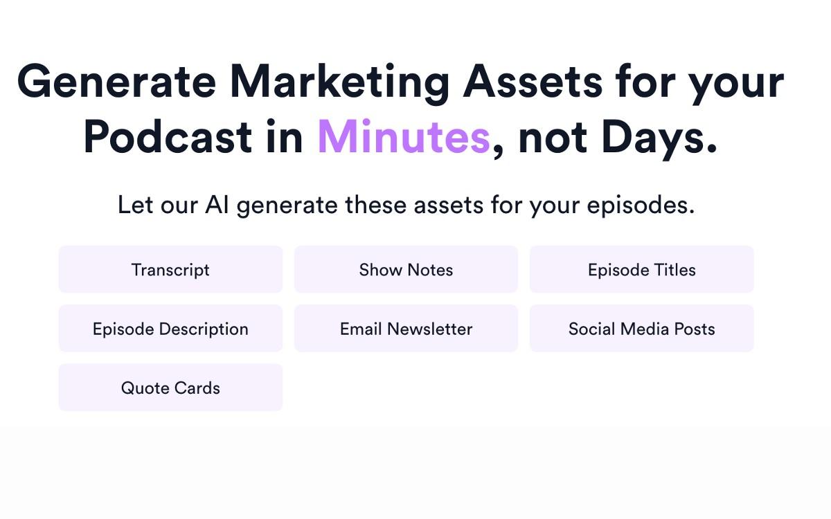 Podcast Marketing tool
